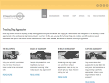 Tablet Screenshot of k9aggression.com